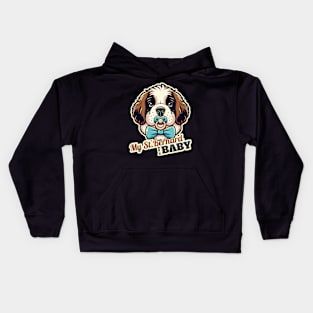 Baby St. Bernard Kids Hoodie